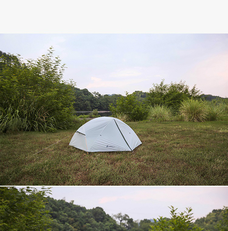 Cheap Goat Tents CHANODUG Outdoor men and women riot rain camping camping tent Oxford cloth 15D silicone light hiking double double tent 1.8KG Tents 